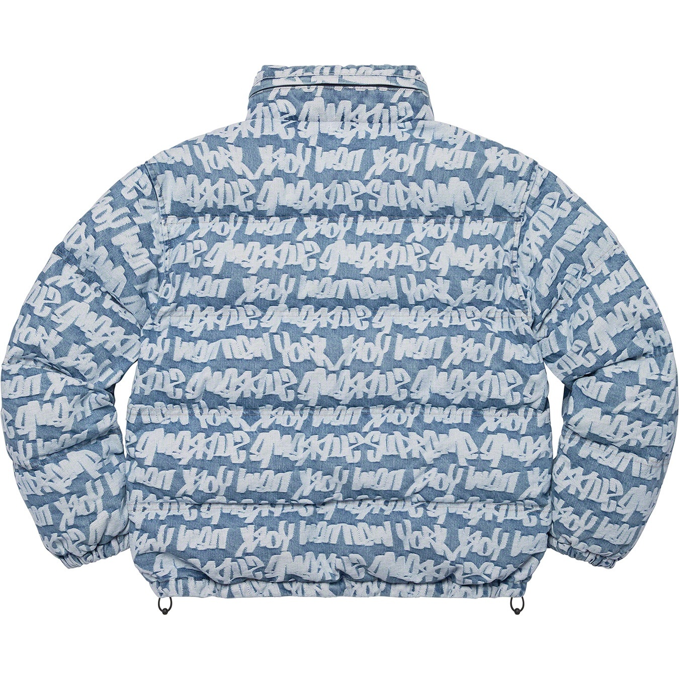 Fat Tip Jacquard Denim Puffer Jacket view 2